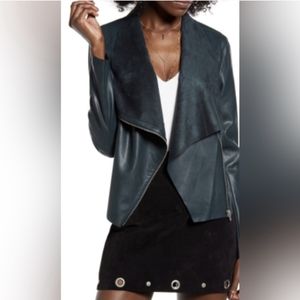 Whimsy goth Blank NYC faux leather moto Jacket New!! Large 8/10